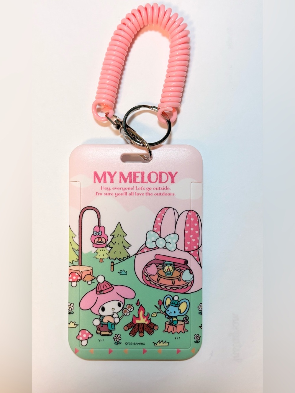 My Melody Keychain ID Holder - Brand new